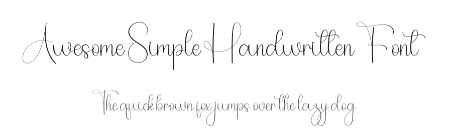 Awesome Simple Handwritten Font by freshtypeink — Script Handwritten Font