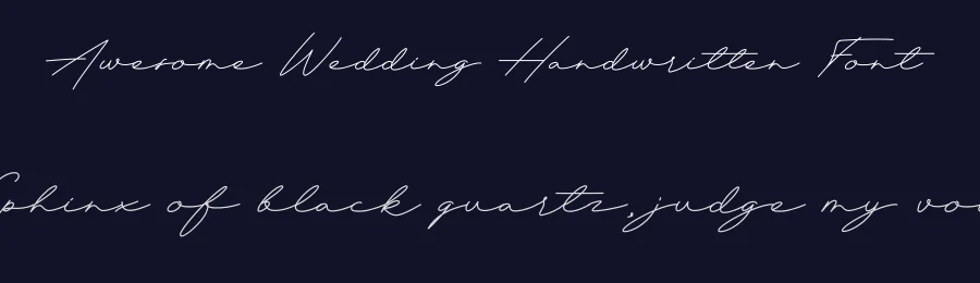 Awesome Wedding Handwritten Font by creativeletter — Script Handwritten Font — thumbnail 2