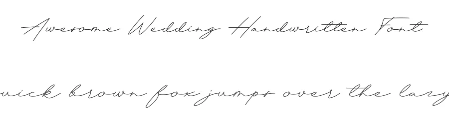 Awesome Wedding Handwritten Font by creativeletter — Script Handwritten Font