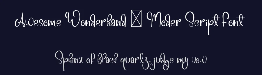 Awesome Wonderhand – Moder Script Font by freshtypeink — Script Handwritten Font — thumbnail 2