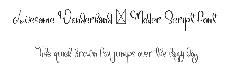 Awesome Wonderhand – Moder Script Font by freshtypeink — Script Handwritten Font