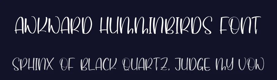 Awkward Humminbirds Font by perspectype — Decorative Font — thumbnail 2