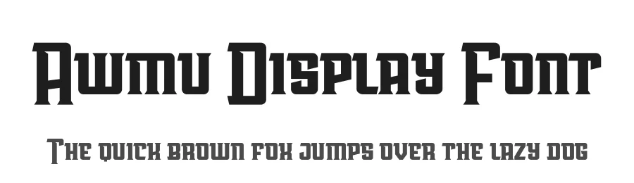 Awmu Display Font by dickysyafaat — Display Font