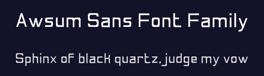 Awsum Sans Font Family by Tamarindus Indica — Sans Serif Font — thumbnail 2