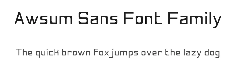 Awsum Sans Font Family by Tamarindus Indica — Sans Serif Font