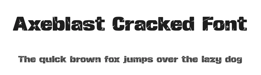 Axeblast Cracked Font by letterhanna — Decorative Font