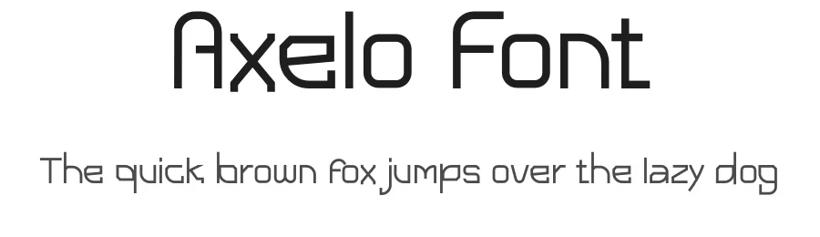Axelo Font by idealeksis — Display Font