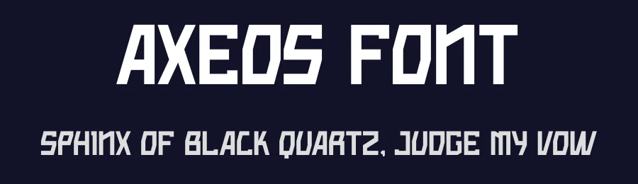 Axeos Font by Maiko Hatta — Decorative Font — thumbnail 2