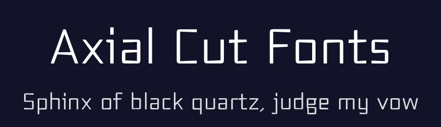 Axial Cut Fonts by defharo — Display Font — thumbnail 2