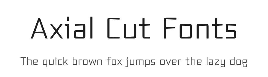 Axial Cut Fonts by defharo — Display Font