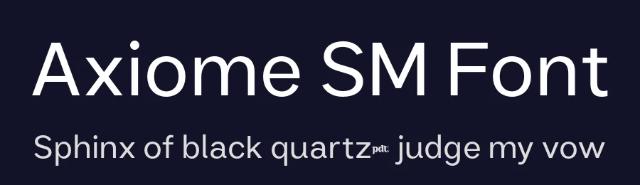 Axiome SM Font by productype — Display Font — thumbnail 2