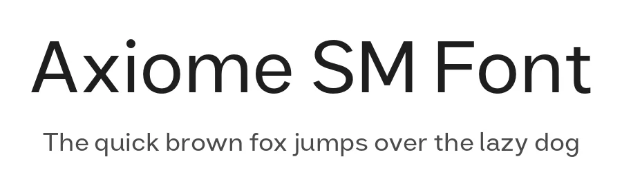 Axiome SM Font by productype — Display Font