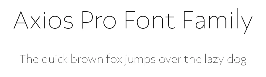 Axios Pro Font Family by TipoType — Sans Serif Font