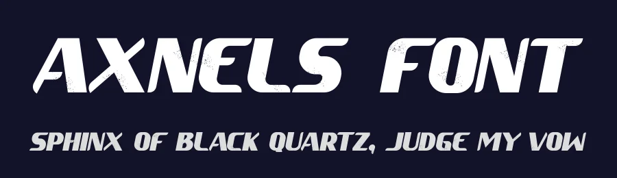 Axnels Font by Sealoung — Display Font — thumbnail 2