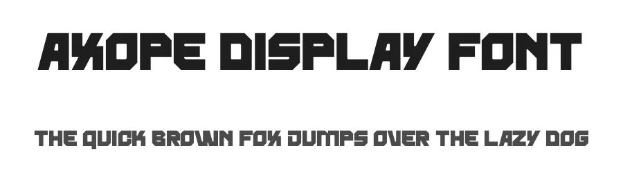 Axope Display Font by Maiko Hatta — Display Font