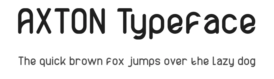 AXTON Typeface by edricstudio — Sans Serif Font