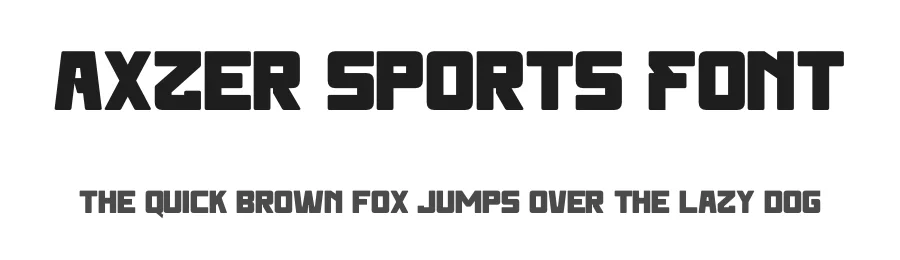 Axzer Sports Font by Nirmana Visual — Sans Serif Font