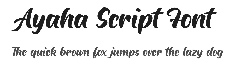 Ayaha Script Font by vectalex β Script Handwritten Font