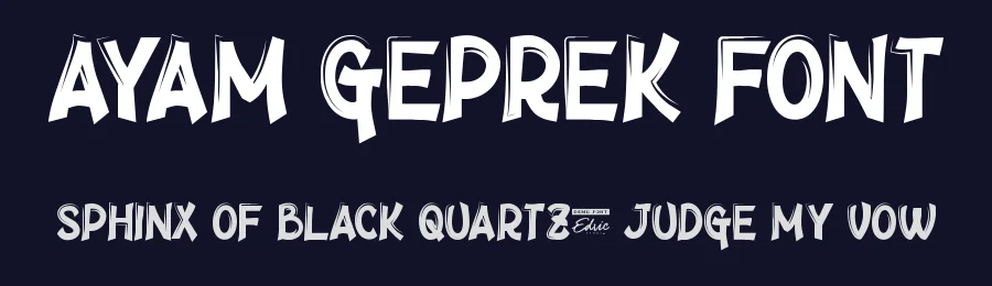 Ayam Geprek Font by edricstudio — Display Font — thumbnail 2