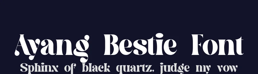 Ayang Bestie Font by Bellinghamtype Foundry — Serif Font — thumbnail 2