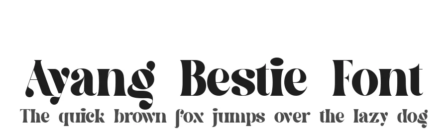 Ayang Bestie Font by Bellinghamtype Foundry — Serif Font