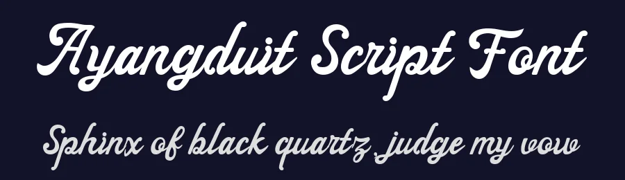 Ayangduit Script Font by GiriPradana — Script Handwritten Font — thumbnail 2