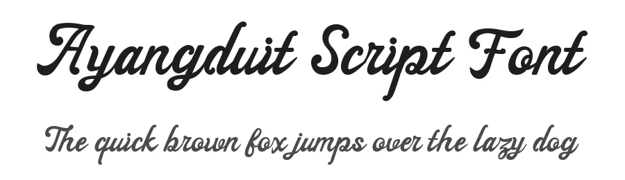 Ayangduit Script Font by GiriPradana — Script Handwritten Font