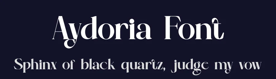 Aydoria Font by zaaintype — Serif Font — thumbnail 2