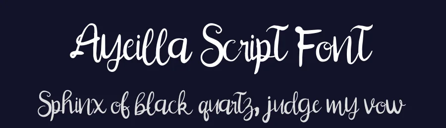 Ayeilla Script Font by Dhabee — Script Handwritten Font — thumbnail 2