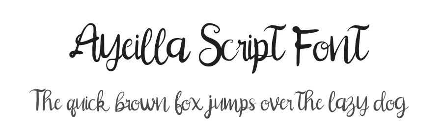 Ayeilla Script Font by Dhabee — Script Handwritten Font