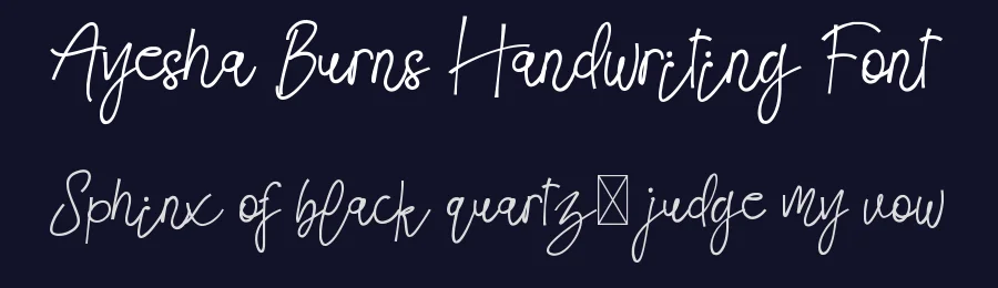 Ayesha Burns Handwriting Font by edricstudio — Script Handwritten Font — thumbnail 2