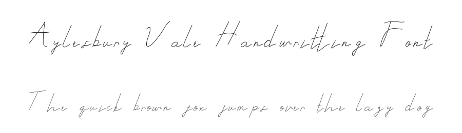 Aylesbury Vale Handwritting Font by edricstudio — Script Handwritten Font
