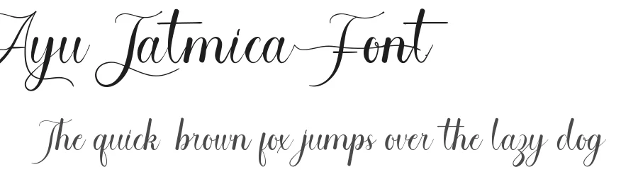 Ayu Jatmica Font by nihstudio — Script Handwritten Font