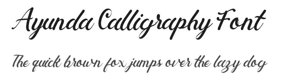 Ayunda Calligraphy Font by letterenastudios — Script Handwritten Font