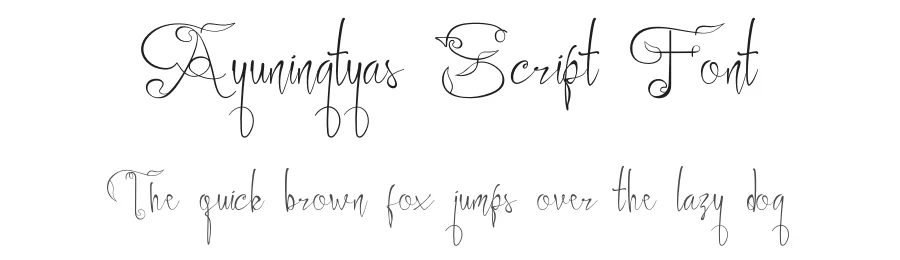 Ayuningtyas Script Font by IntrovArtZone ā Script Handwritten Font