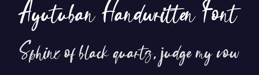 Ayutuban Handwritten Font by andikastudio — Script Handwritten Font — thumbnail 2