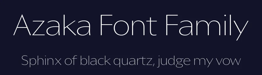Azaka Font Family by Ian Party — Sans Serif Font — thumbnail 2
