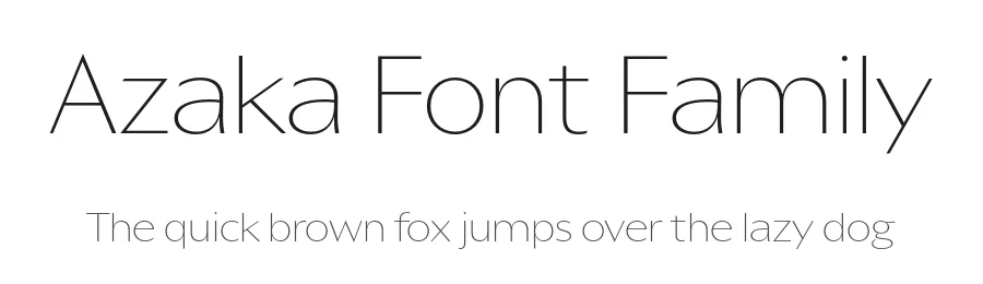 Azaka Font Family by Ian Party β Sans Serif Font