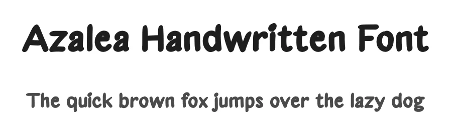 Azalea Handwritten Font by andikastudio — Script Handwritten Font