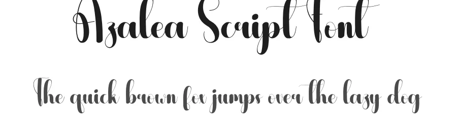 Azalea Script Font by andikastudio — Script Handwritten Font