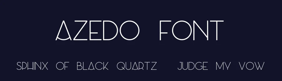 Azedo Font by Pedro Azedo — Display Font — thumbnail 2