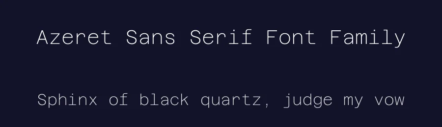 Azeret Sans Serif Font Family by Displaay — Sans Serif Font — thumbnail 2