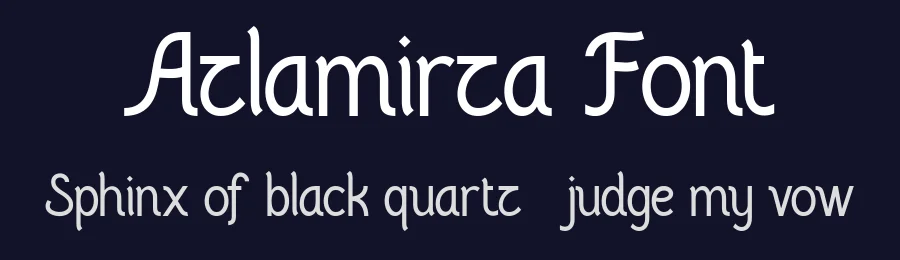 Azlamirza Font by Flawless And Co — Display Font — thumbnail 2