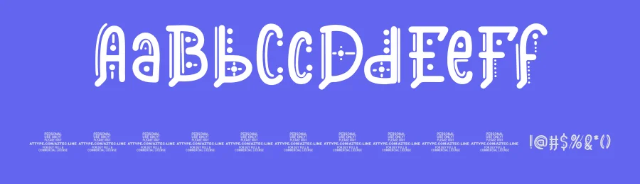 Aztec Line – Ancient Display Font by Attype-Studio — Display Font — thumbnail 3