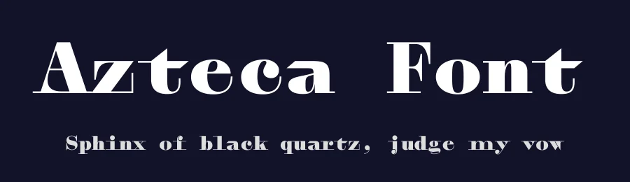 Azteca Font by Ian Party — Display Font — thumbnail 2