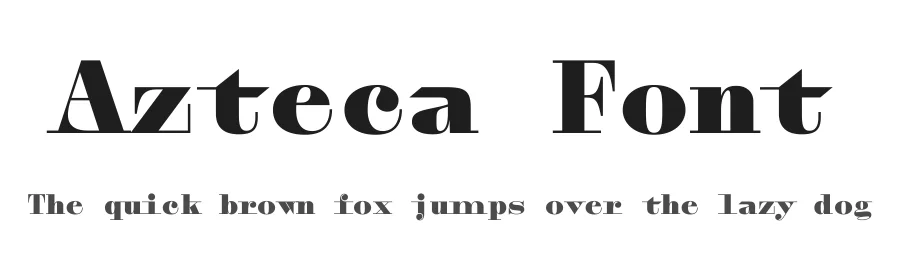 Azteca Font by Ian Party — Display Font