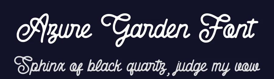 Azure Garden Font by Alpaprana — Display Font — thumbnail 2