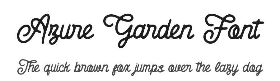 Azure Garden Font by Alpaprana — Display Font