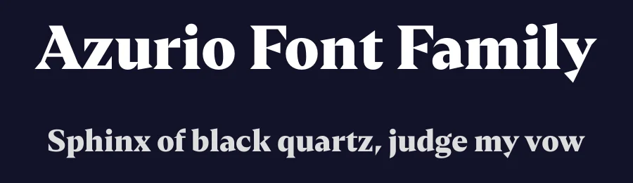 Azurio Font Family by Narrow Type — Serif Font — thumbnail 2