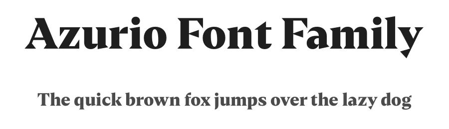 Azurio Font Family by Narrow Type — Serif Font